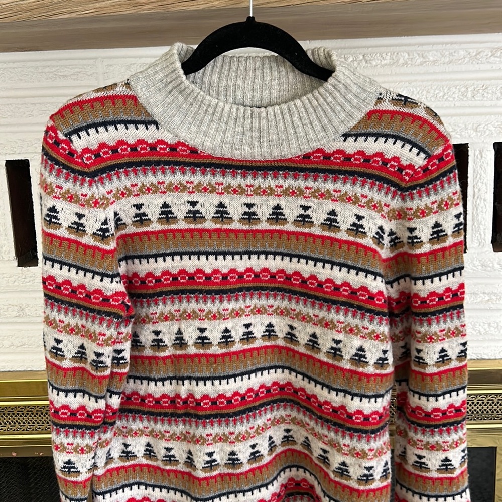 J Crew wool fair isle sweater